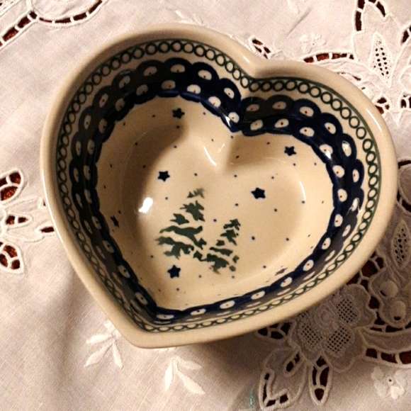 Boleslawiec Other - Boleslawiec Heart Shaped Dish